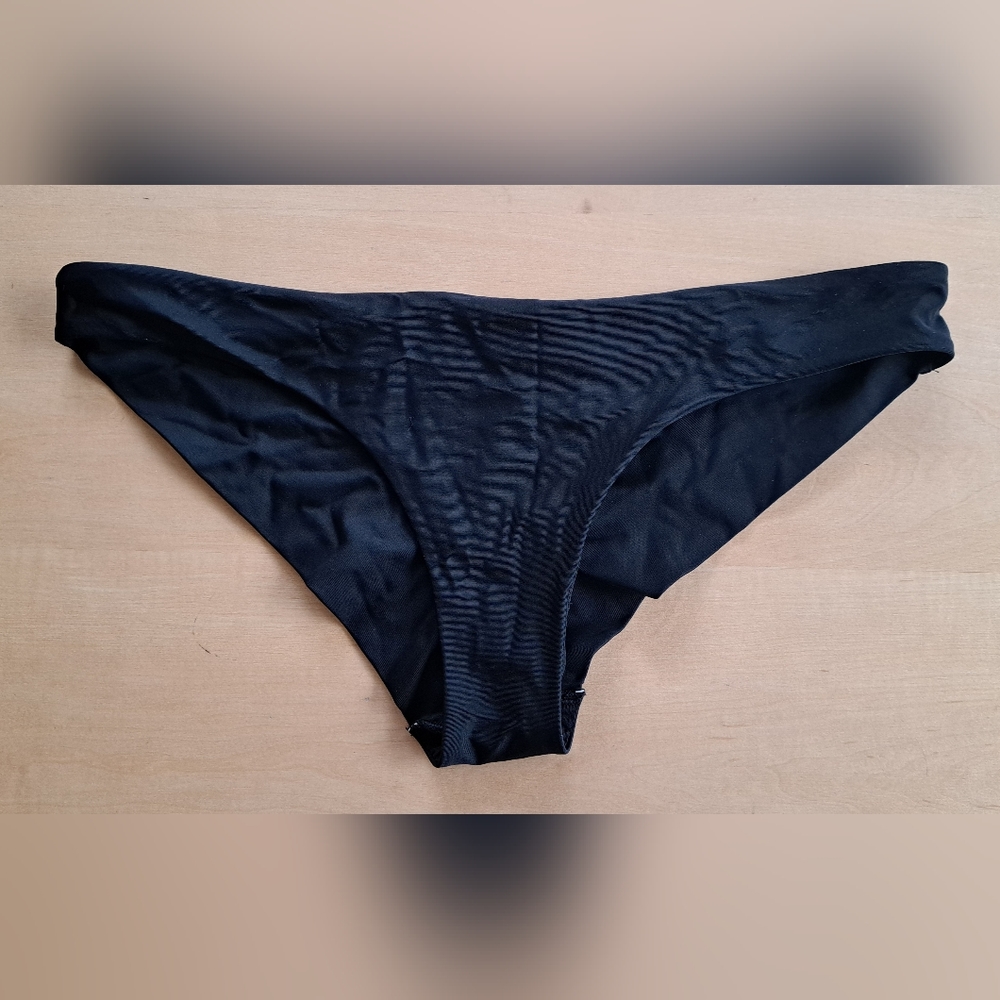 Aerie Black Cheeky Bikini Bottom